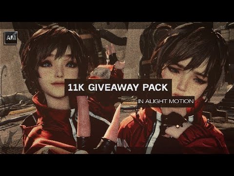 11K GIVEAWAY PACK IN ALIGHT MOTION - TRANSITION, EFFECT, FONT + QR CODE