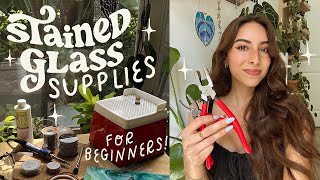 stained glass supplies for beginners ✷  what you need to start!