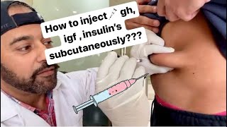 How to inject Growth hormones,Igf, Insulins subcutaneously ??? screenshot 5