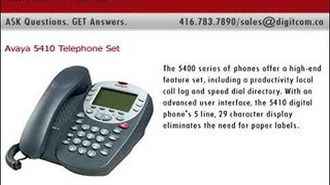 Avaya 5410 Telephone Set, Digitcom.ca Telephone Systems VoIP