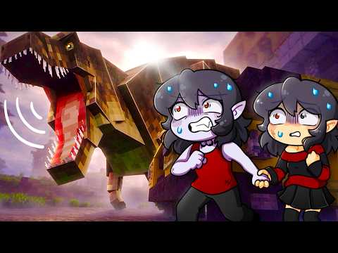 dois cagão em um MOD ASSUSTADOR de DINOSSAUROS no MINECRAFT