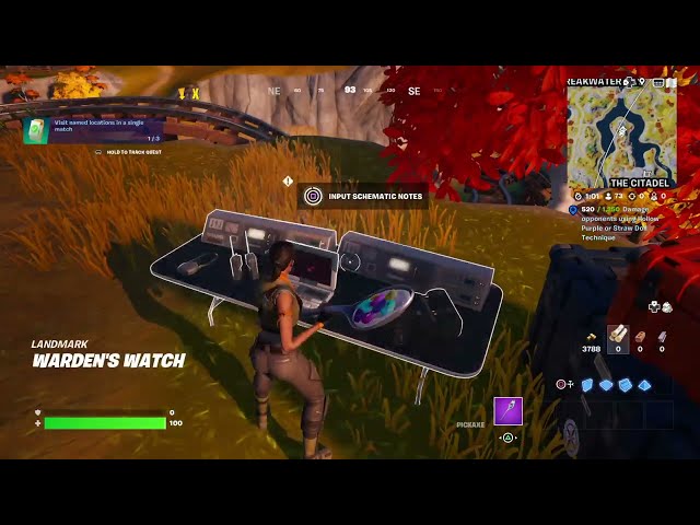 How to Deliver the Schematic to Sloan's Satellite Terminal at the Destroyed Rift Gate Fortnite Quest