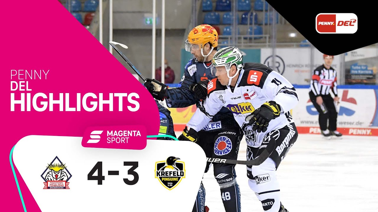 Pinguins Bremerhaven - Krefeld Pinguine | 36. Spieltag, 2021/2022 | MAGENTA SPORT
