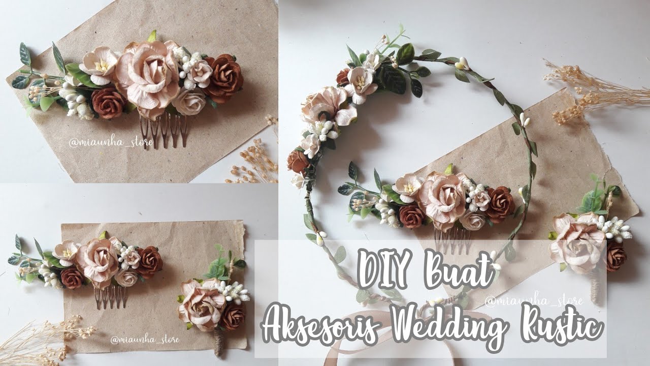 Bisa Banget Bikin aksesoris wedding rustic sendiri. Mudah dan Cakep.