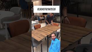 Folding dinning table #furniture #classicwood #trending #home #ytshorts #steelwork #furnituredesign