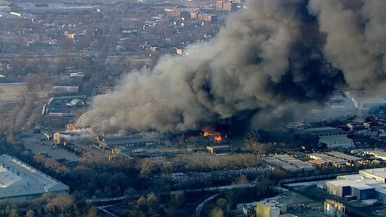 LIVE:  Massive fire breaks out at south suburban warehouse