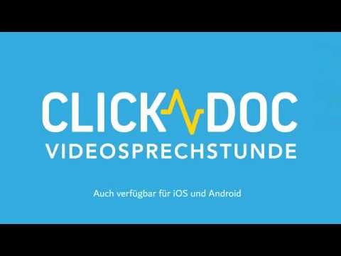 CLICKDOC Videosprechstunde - Termin buchen - Videotermin beim Arzt durchführen | how to tutorial