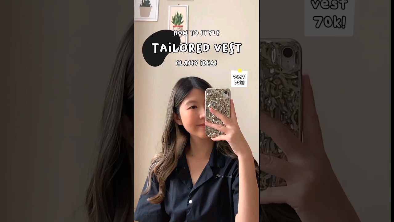 Cute Tailored Vest🎐 Choose Your Fav Look🌸