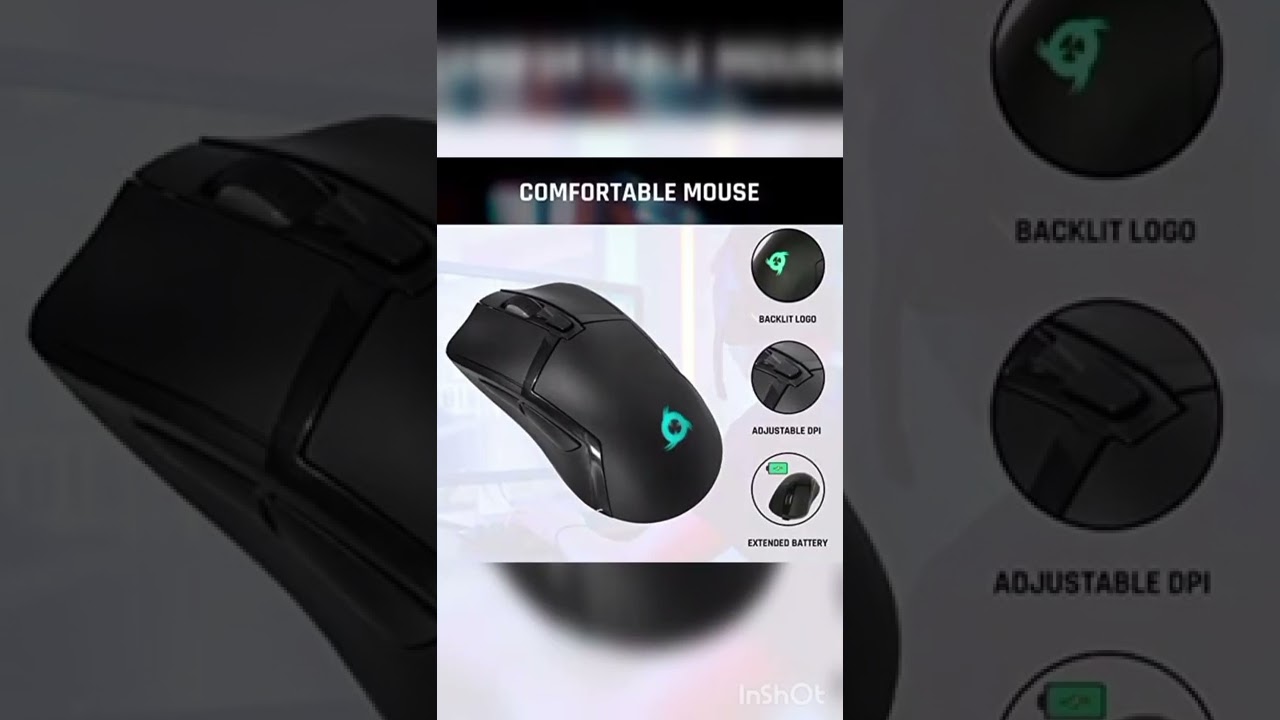 KLIM Tandem - Wireless Gaming Keyboard and Mouse Combo + Slim, Durable