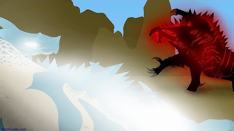 Shimo evolved vs hakaishin Godzilla ( part 2 ) in stick nodes animation