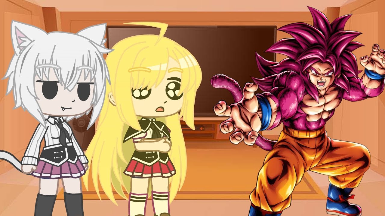 ¡DxD reacciona al super saiyajin 4 de daima!🐉|| #gachaclub