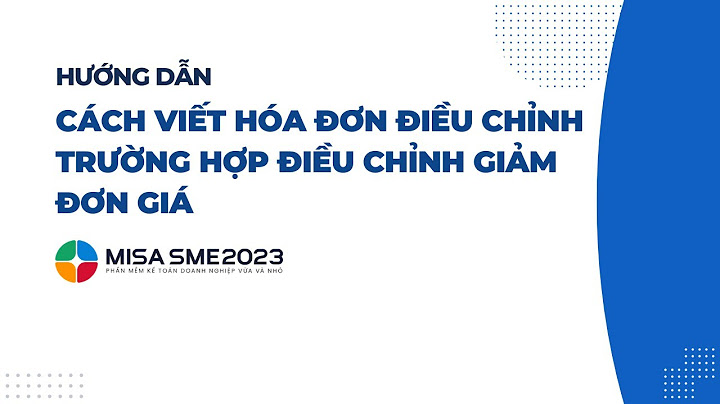 Hướng dẫn in hoá đơn trong misa 2023