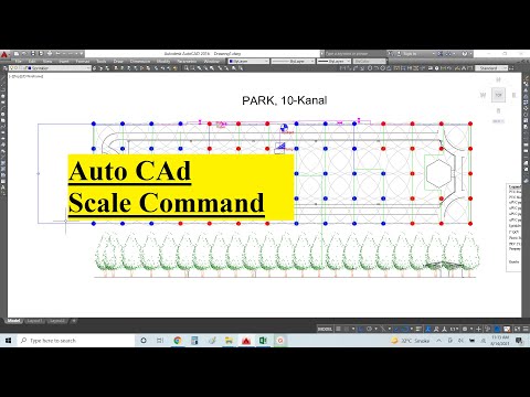 Auto CAD Learning. Lect 9. Scale Command. Irrigation design. Parks Design