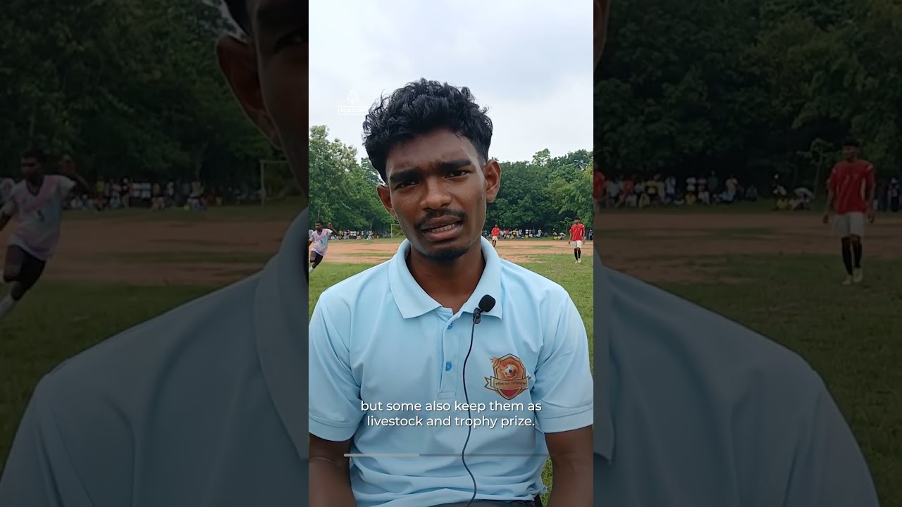 The Indian football tournament where goats replace trophies | AJ #shorts