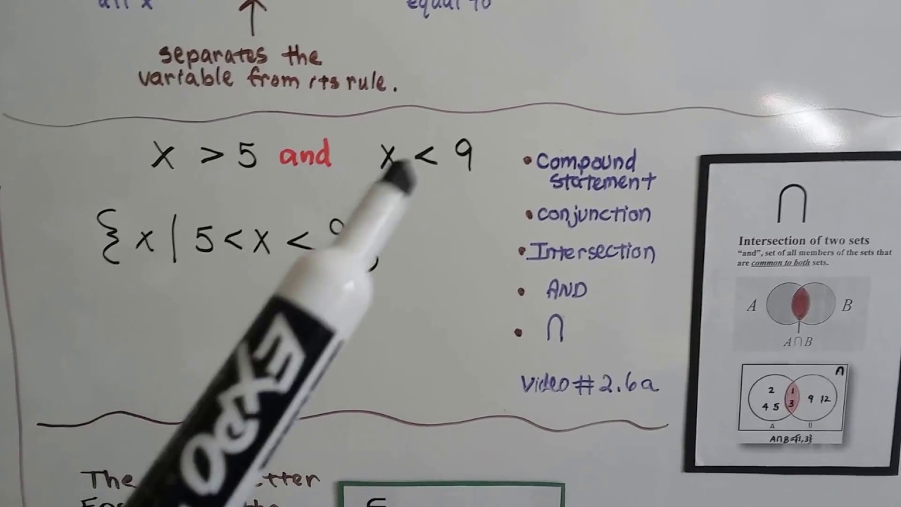 Algebra II  3.1d, Describe a Relation with Set-Builder Notation