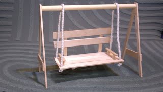Super easy | I made a garden swing of Popsicle Sticks