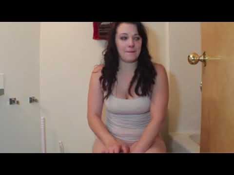 HOT GIRL SITTING ON TOLIET WITH DIARRHEA