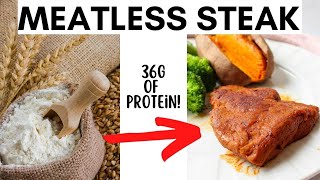 Easy Vegan steak recipe / High protein / Seitan recipe