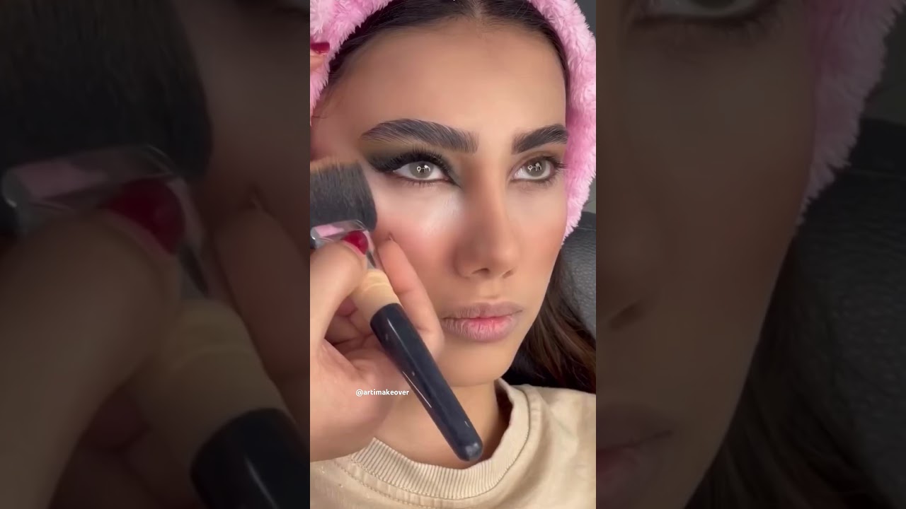Arabic green💚👀Eyesand makeup tutorials #viral #viralvideo #trendingshorts#eyemakeup #shorts
