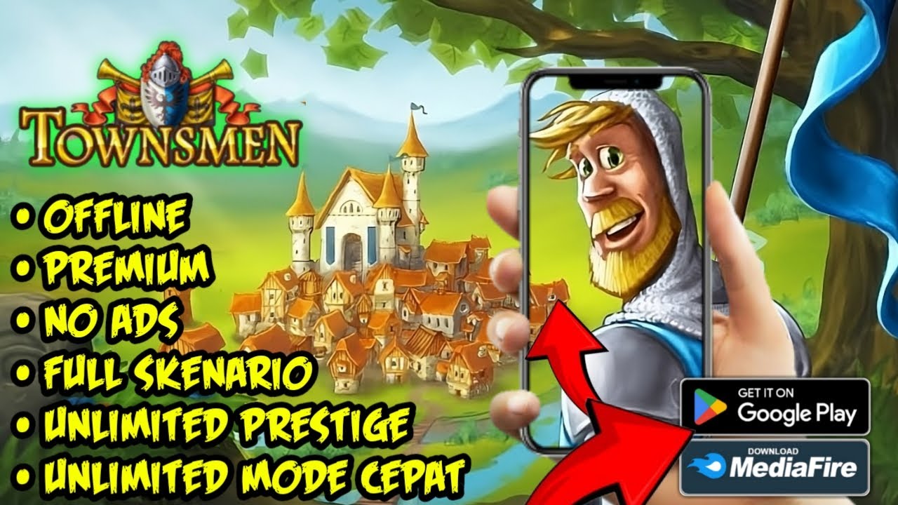 Townsmen dengan banyak jalan cerita - unlimited dan premium