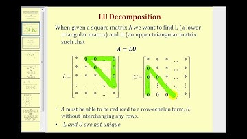 Descomposición LU utilizando matrices elementales
