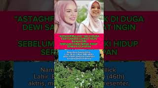 ASTAGHFIRULLAH' TAK DI DUGA DEWI SANDRA SEMPAT INGIN BUNUH DIRI SBLM HIJRAH MESKI HIDUP  KECUKUPAN