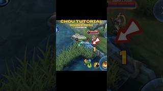 ✅CHOU DOUBLE DASH TUTORIAL 2024 & COMBOS 💀🔥||#mlbb #shorts #yushaasampu