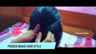 Latest French braid hair style || Easy Hairstyle for Long Hair 2018 screenshot 1