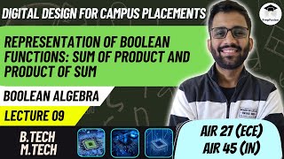 Representation of Boolean Functions : SOP, POS || Digital Design || Himanshu Agarwal