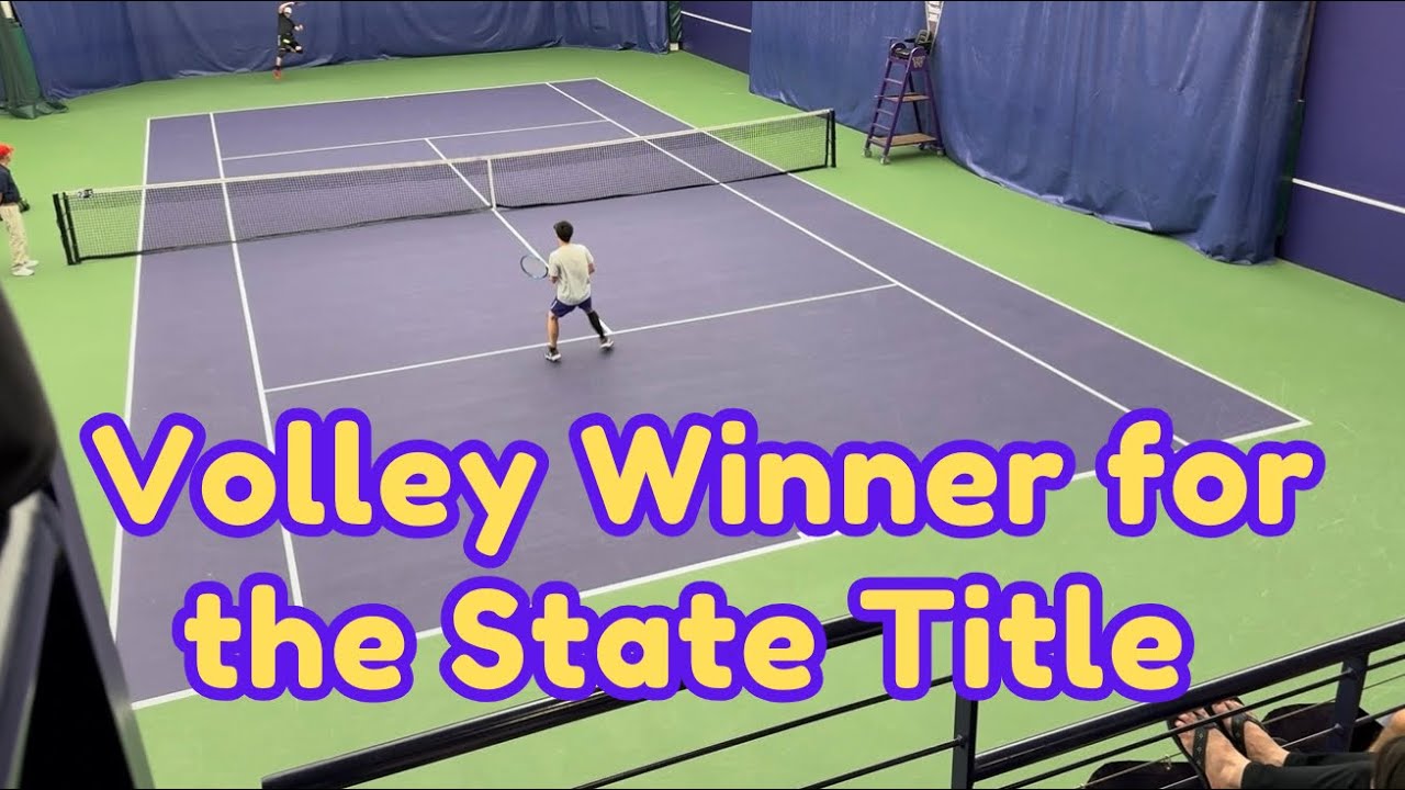 Match Point in the 2025 WA State 2A Boys Tennis Singles Finals