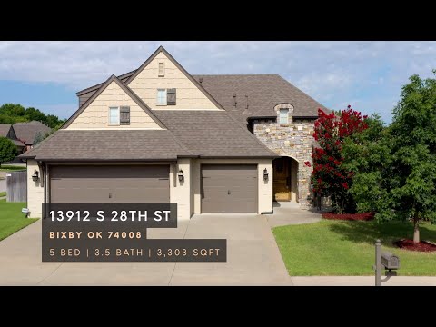 13912 S 28th St, Bixby, OK home video tour