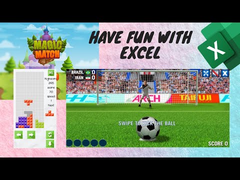 Have Fun with Excel - Play Soccer or Tetris with Script Lab - HTML Games