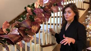 Large Red and Gold Christmas Ribbon