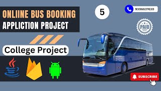 bus booking project in java | Android Project with Source Code | College Project with Source Code