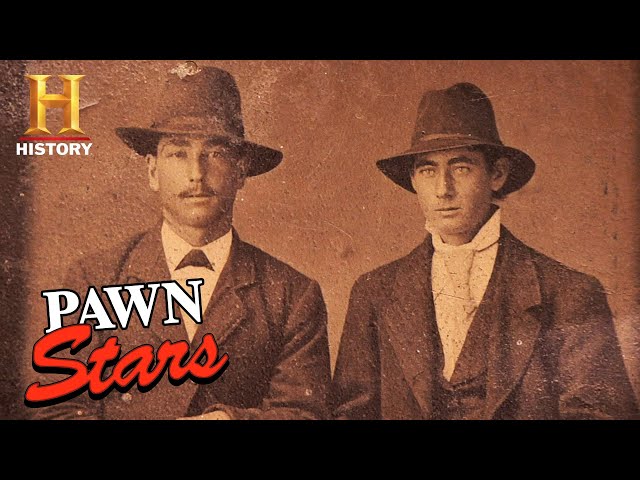 Pawn Stars: RIDICULOUSLY RARE Photo of OUTLAW Jesse James (Season 5) | History class=