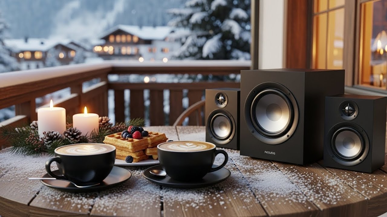 Cozy Winter Coffee Shop Ambience with Smooth Bossa Nova Jazz for Study, Sleep & Deep Focus