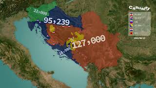 Yugoslav Wars (1991–1999) | The Breakup of Yugoslavia using Google Maps