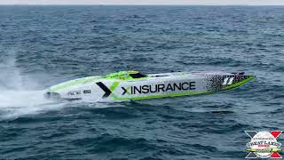 XINSURANCE Boats Go Full Throttle in Wild Lake Conditions! for the XINSURANCE Great Lakes Grand Prix