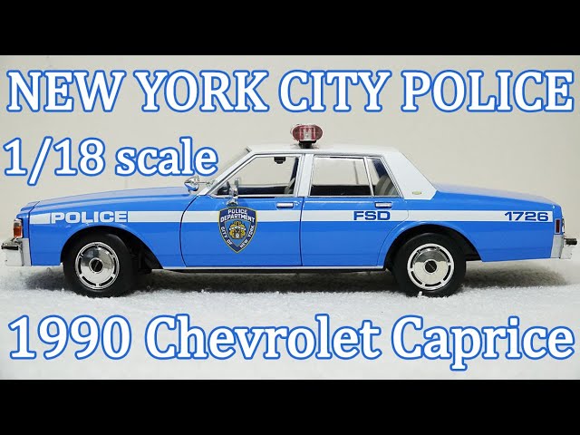 1/18 scale 1990 NYPD CHEVY CAPRICE LIGHTS AND SIREN - YouTube