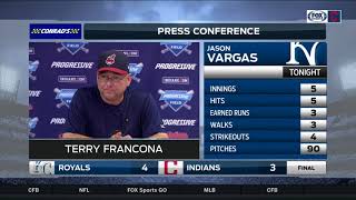 Indians streak ends at 22: Terry Francona thanks the fans, feels Indians are in good spot