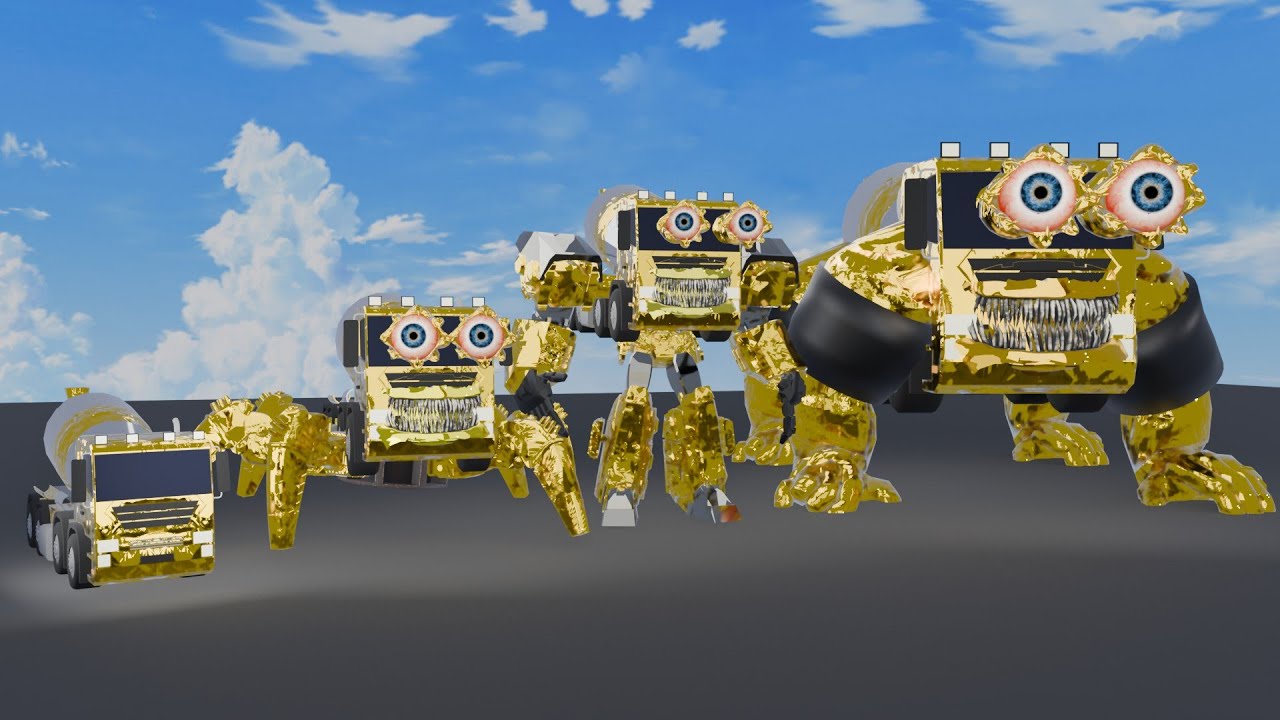 There's Horror Secret Place Size Comparison Gold Truck Mixer Eater 😱 SAKURA SCHOOL SIMULATOR