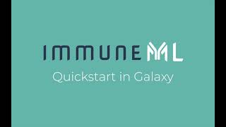 immuneML: Quickstart in Galaxy screenshot 4