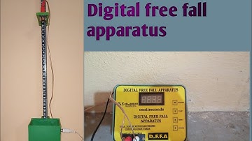 find the value of g by using electronic timer || free fall apparatus || class 12th physics