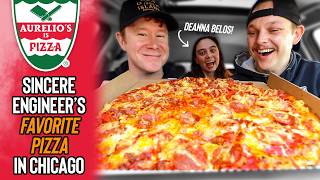 Eating Aurelio's Pizza Out Of The Old Oven with Sincere Engineer 🍕