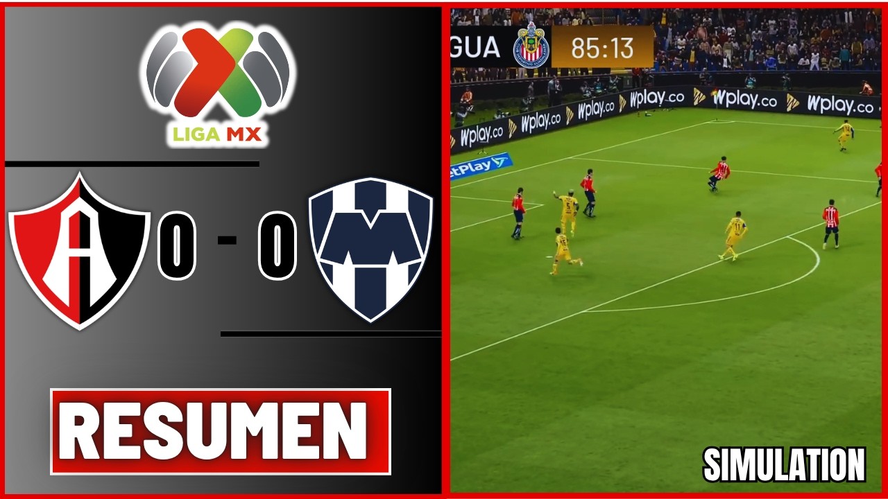 🔴 MONTERREY 0-0 ATLAS 🏆 LIGA MX CLAUSURA 2026 RESUMEN | VIDEOGAME ...