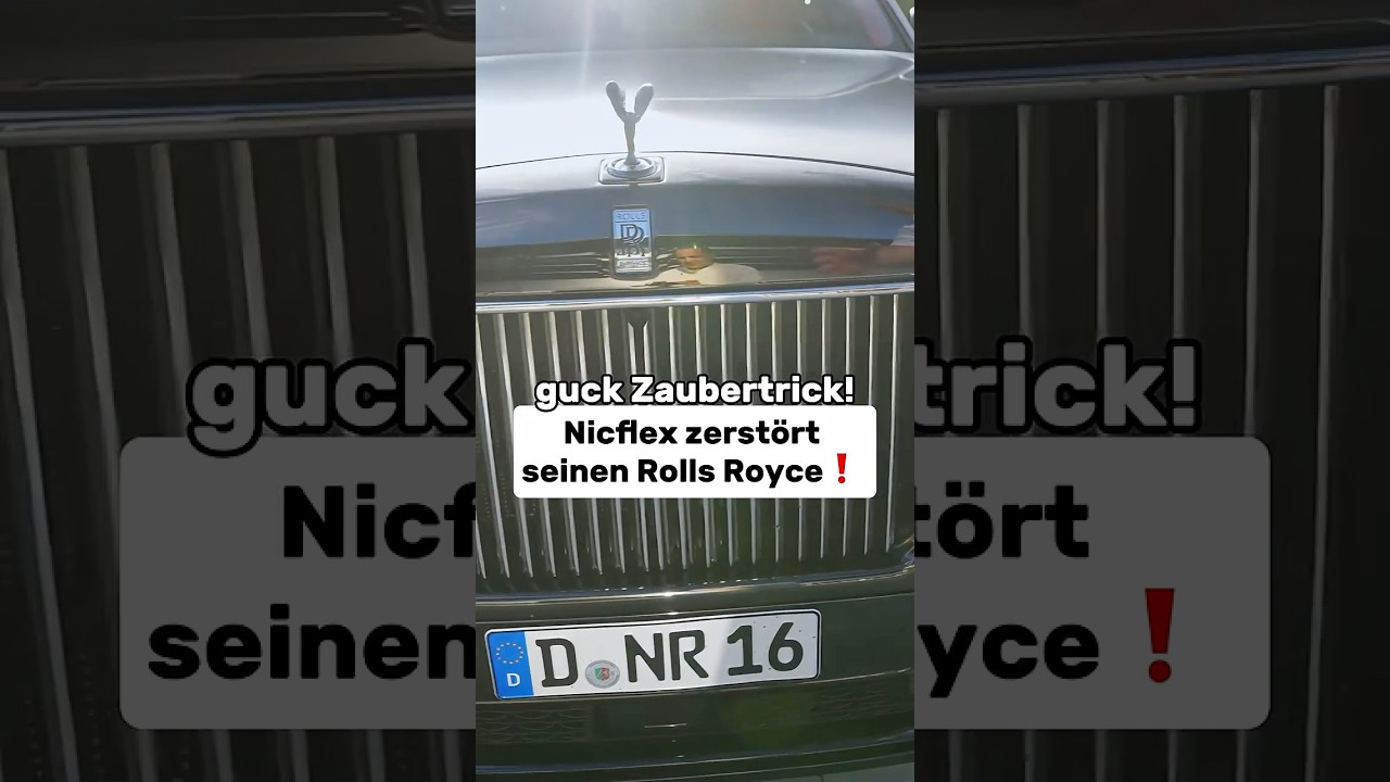 Nicflex zerstört seinen Rolls Royce❗️ #jbmotors #autohandel