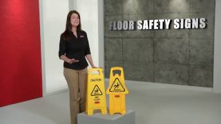 Rubbermaid Products │ Floor Cleaning Signs
