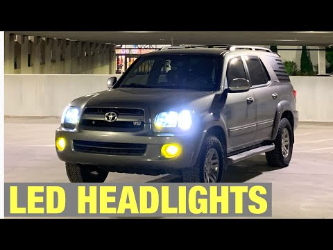 Toyota Sequoia/Tundra LED headlights, corner lights, LED flasher and DRL delete | GTR lighting