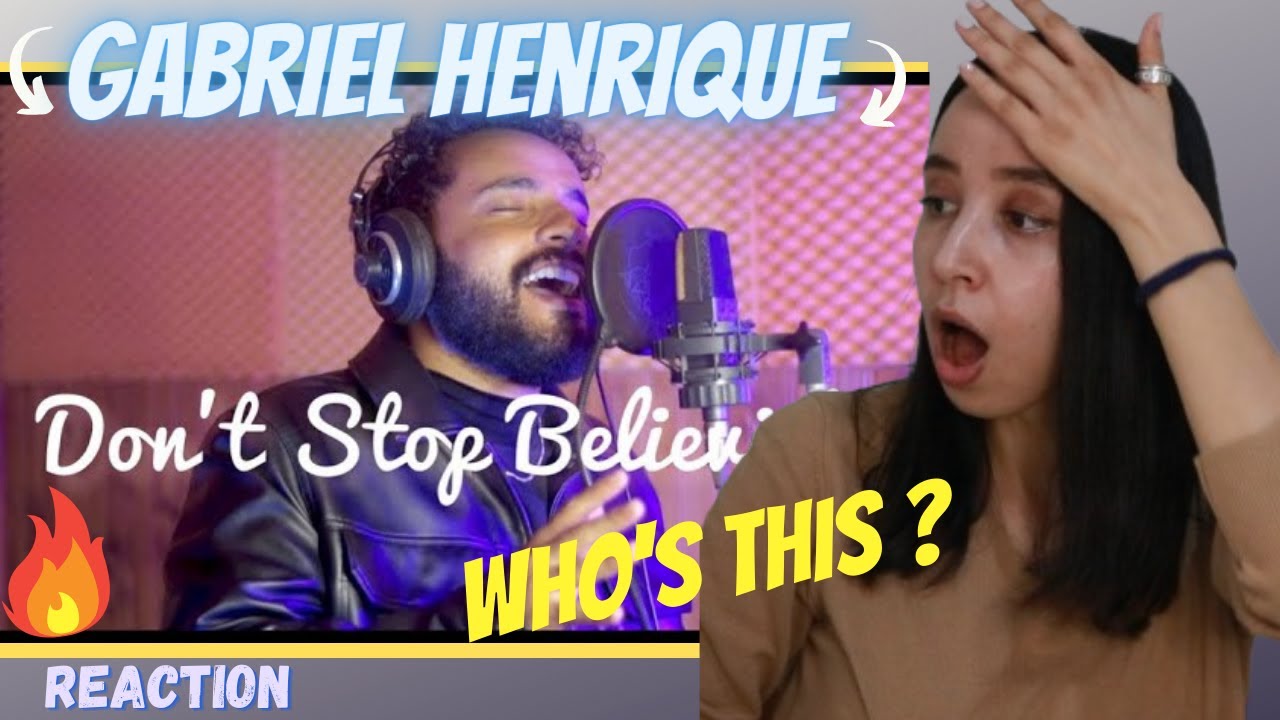 Gabriel Henrique - Don't Stop Believin' (Cover) REACTION!!!