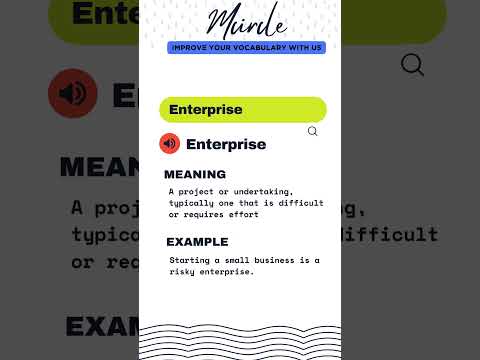 Enterprise Meaning In Gujarati With Example